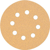 DeWALT DW4301 Sanding Disc, 5 in Dia, Coated, 80 Grit, Medium, Aluminum Oxide Abrasive, Paper Backing, 8-Hole